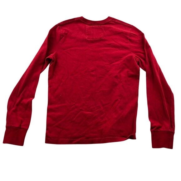 Abercrombie & Fitch Mens T-Shirt Small Long Sleeve Muscle Top Classic Red Casual - Picture 2 of 14